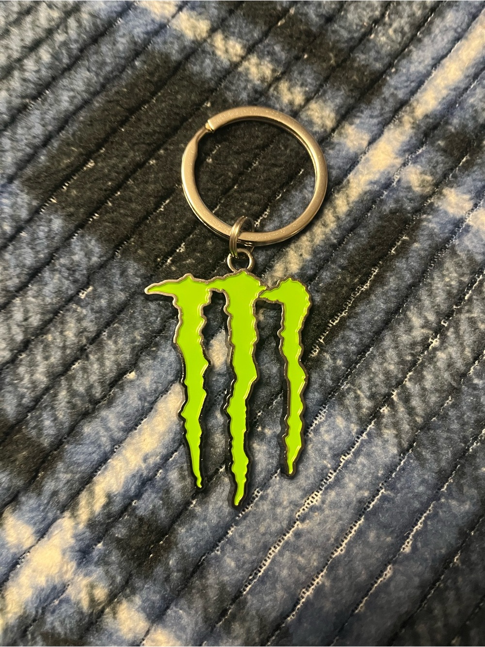 Monster Energy Green Logo Metal Keychain